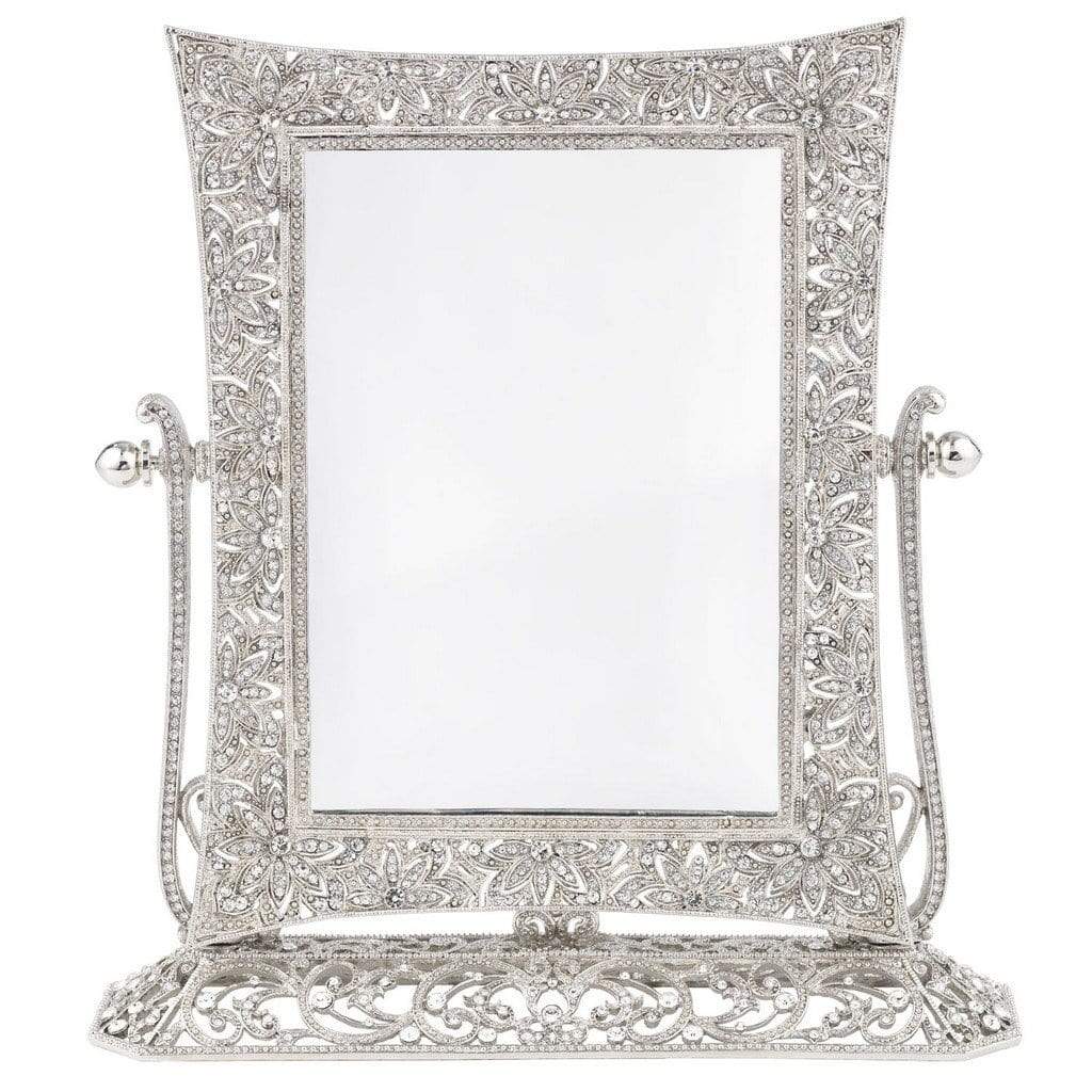 Olivia Riegel Windsor Silver Magnified Standing Mirror