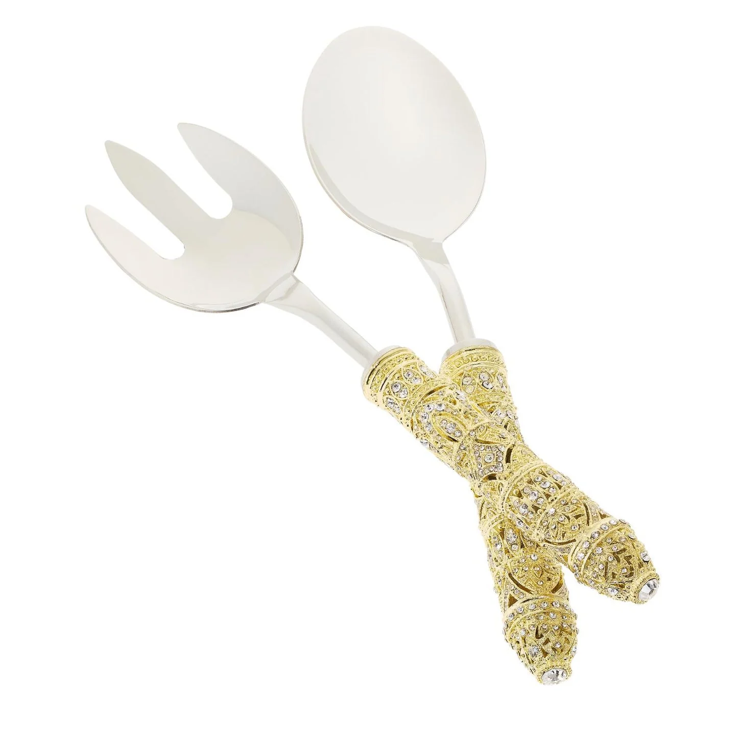 Olivia Riegel Windsor Gold Salad Serving Set