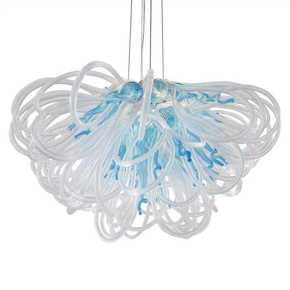 Orion Chandelier Aqua Small by Viz Glass