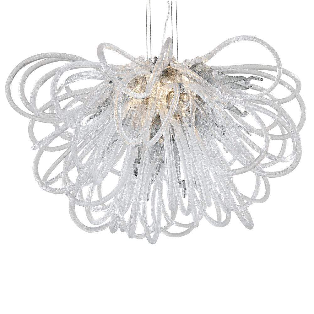 Orion Chandelier Smoke Small by Viz Glass