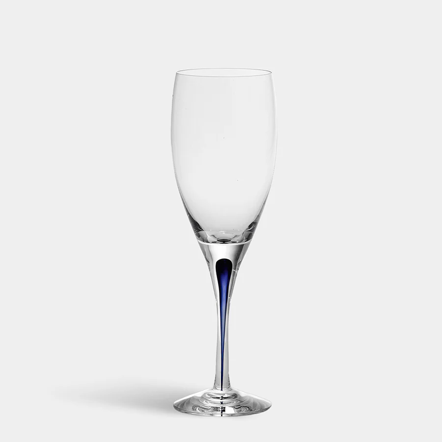 Orrefors Blue Intermezzo Blue Claret