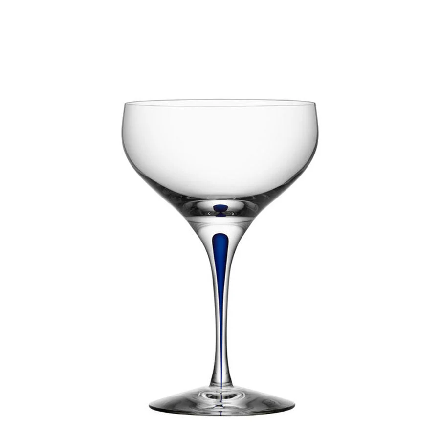 Orrefors Blue Intermezzo Blue Coupe - Image 2