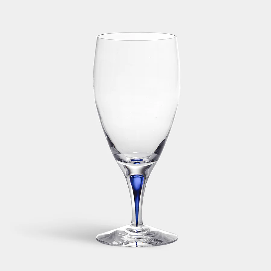 Orrefors Blue Intermezzo Blue Iced Beverage
