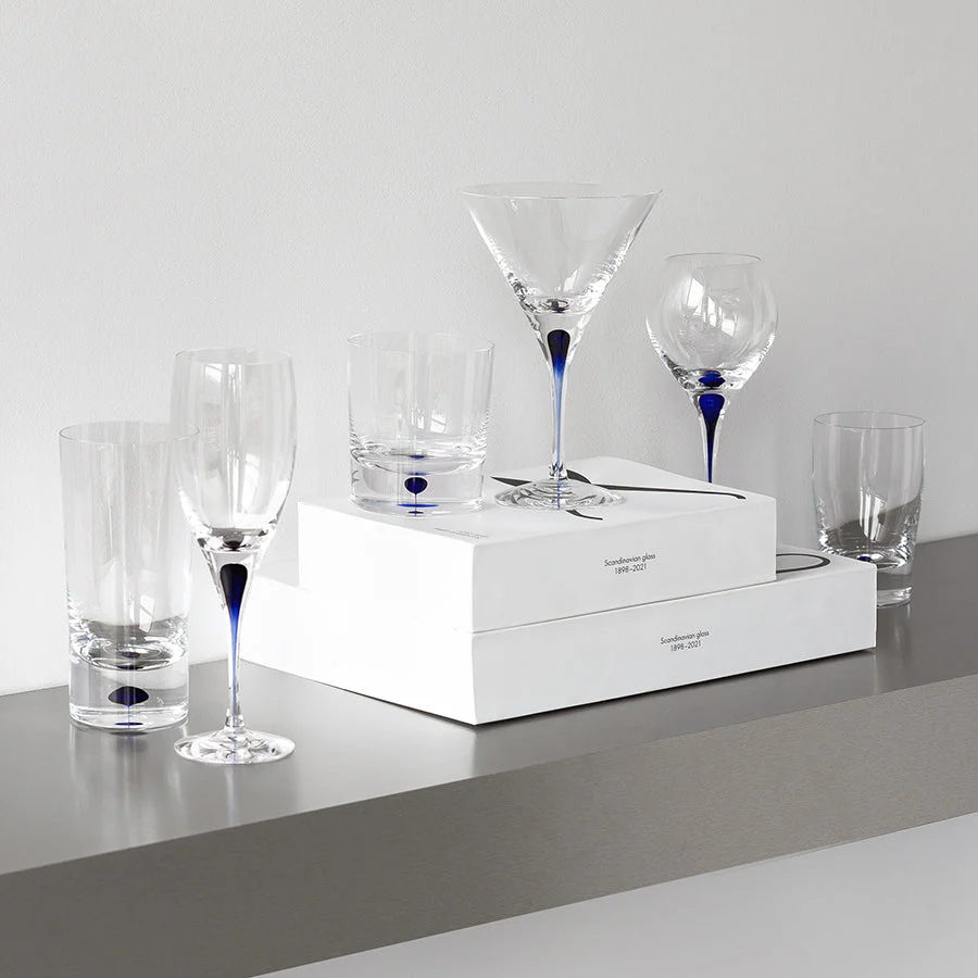 Orrefors Blue Intermezzo Blue Martini - Image 3
