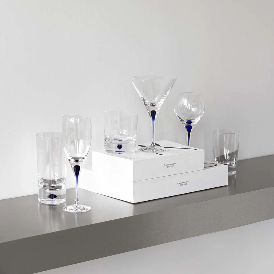 Orrefors Blue Intermezzo Blue Tumbler - Image 4