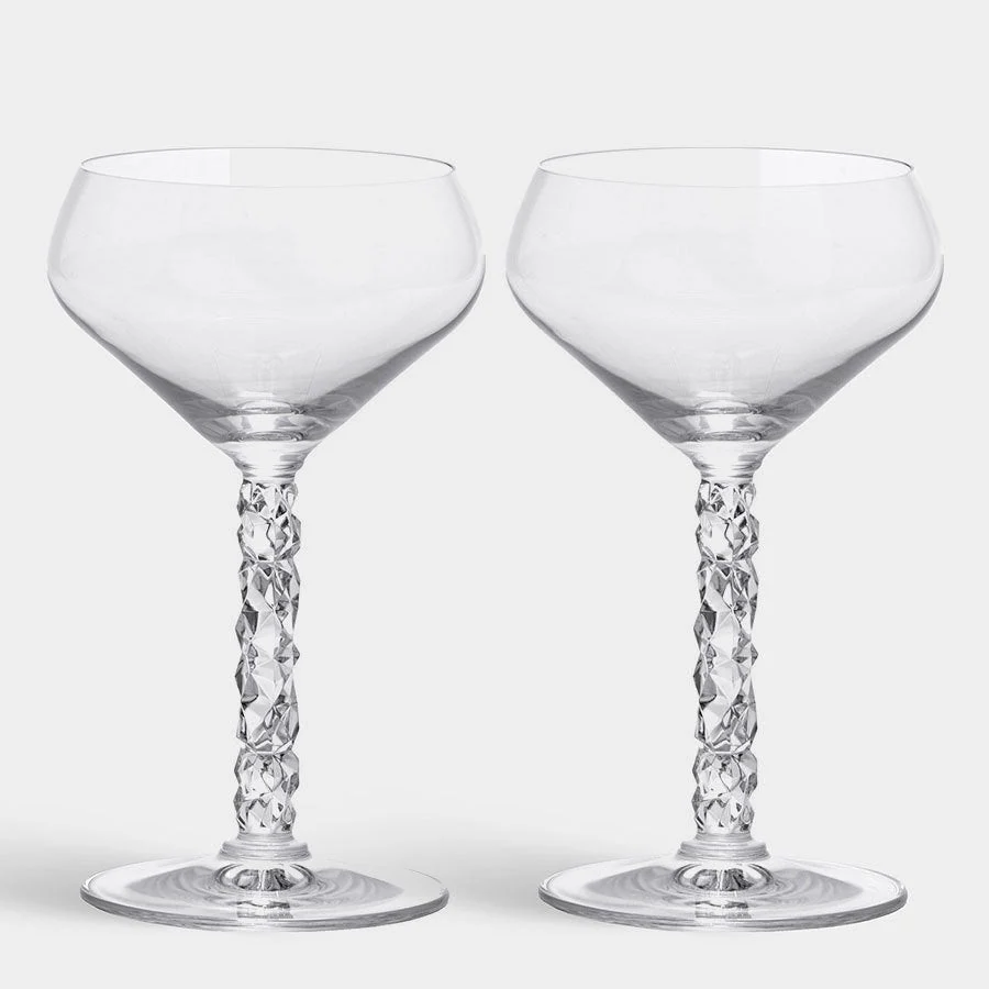 Orrefors Carat Coupe - Set of 2