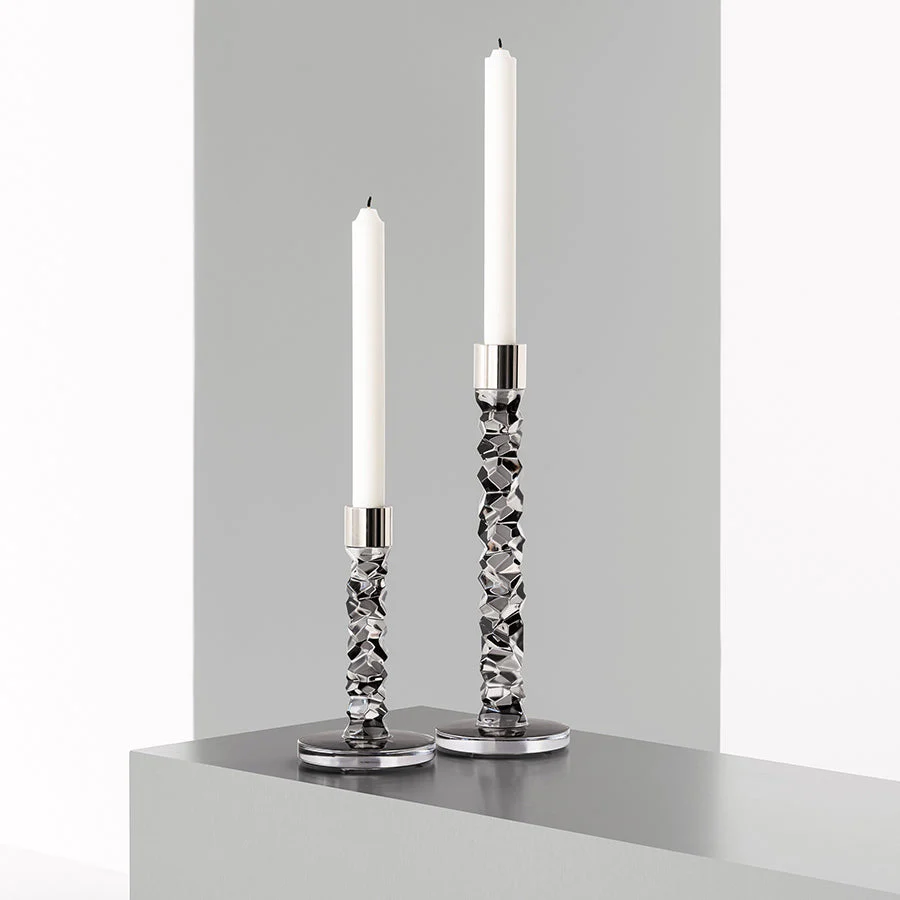 Orrefors Carat Graphite Candlestick Small - Image 3