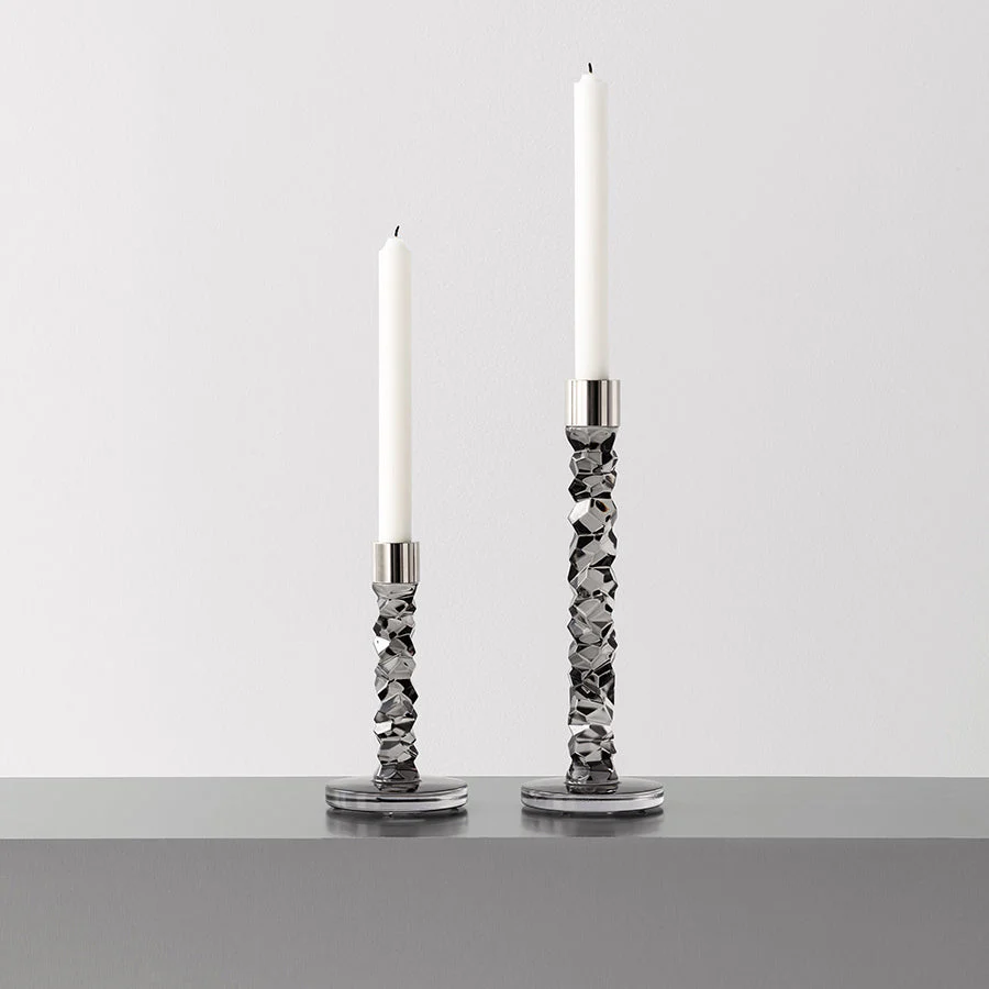 Orrefors Carat Graphite Candlestick Small - Image 4