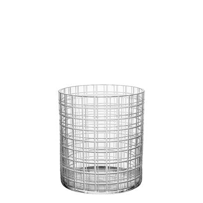 Orrefors Cut In Number Checker Vase Medium