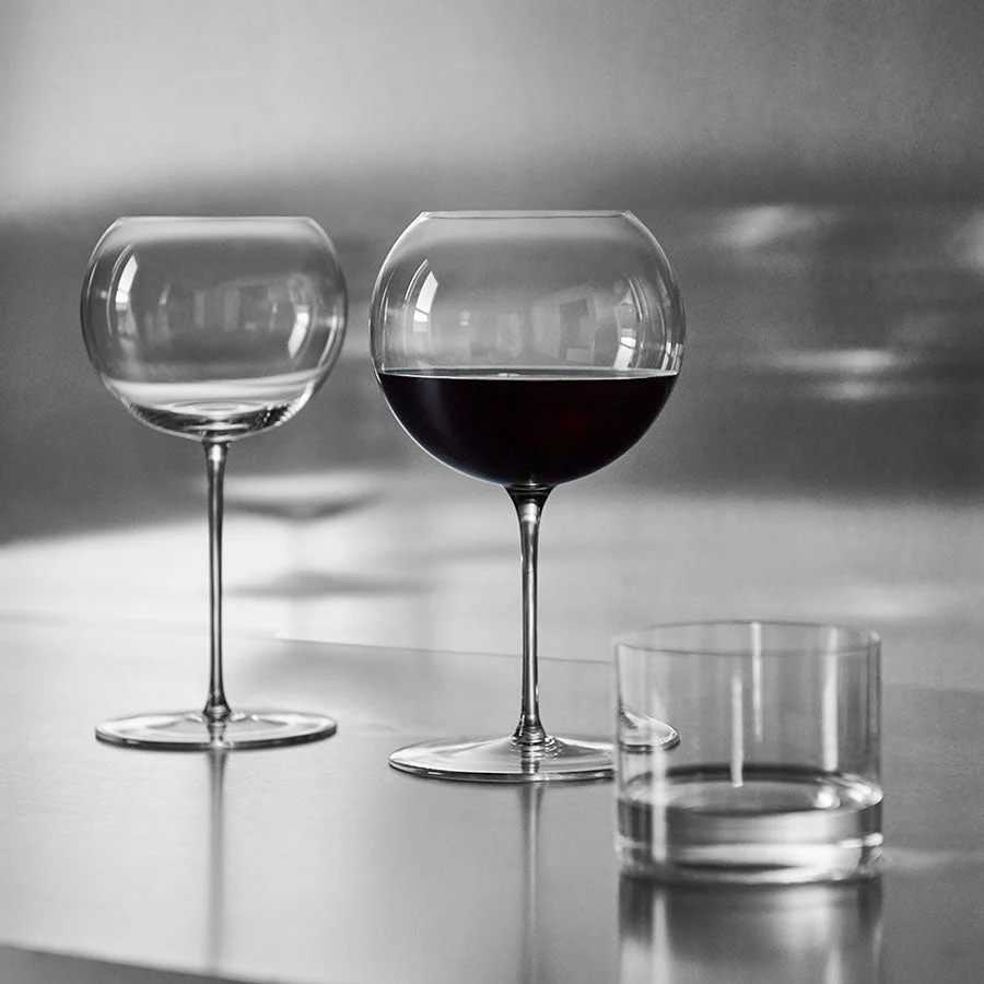 Orrefors Geometry Red Wine - Set of 2 - Image 2