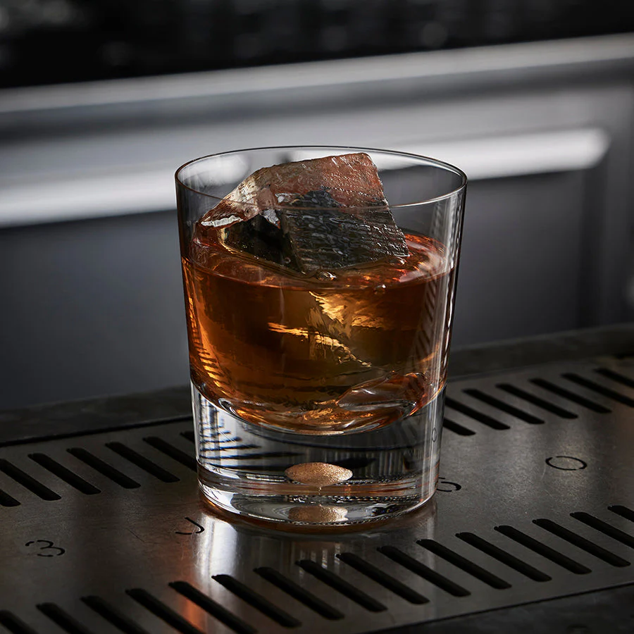 Orrefors Gold Intermezzo Gold Double Old Fashioned Set of 2 - Image 3