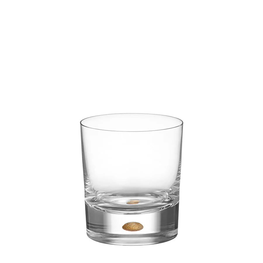 Orrefors Gold Intermezzo Gold Old Fashioned Set of 2 - Image 2