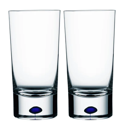 Orrefors Intermezzo Blue Tumbler Pair