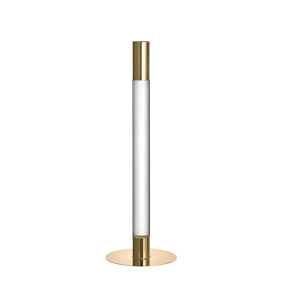 Orrefors Lumiere Candlestick Gold Large - Image 2