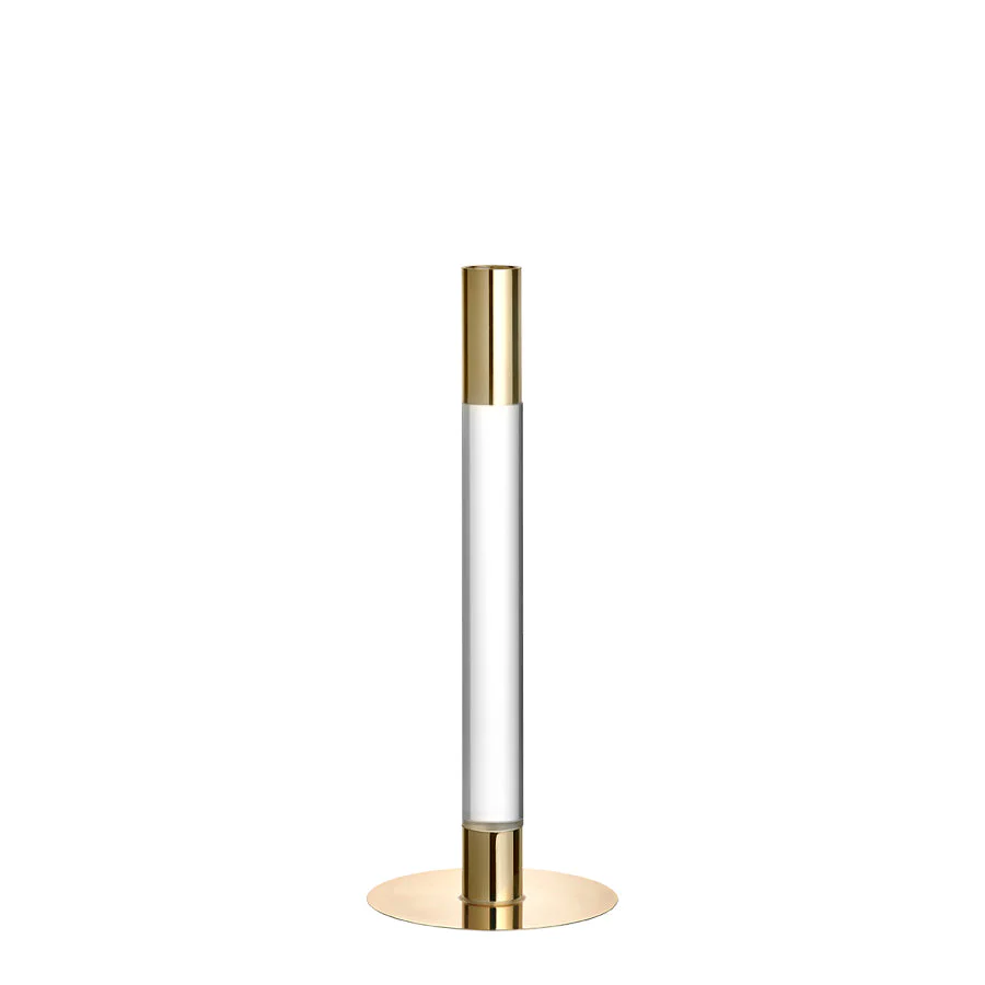 Orrefors Lumiere Candlestick Gold Medium - Image 2