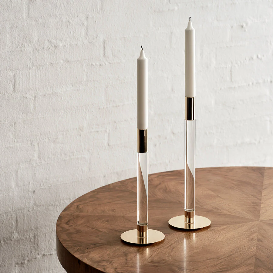 Orrefors Lumiere Candlestick Gold Medium - Image 3