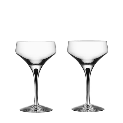 Orrefors Metopol Coupe (pair)