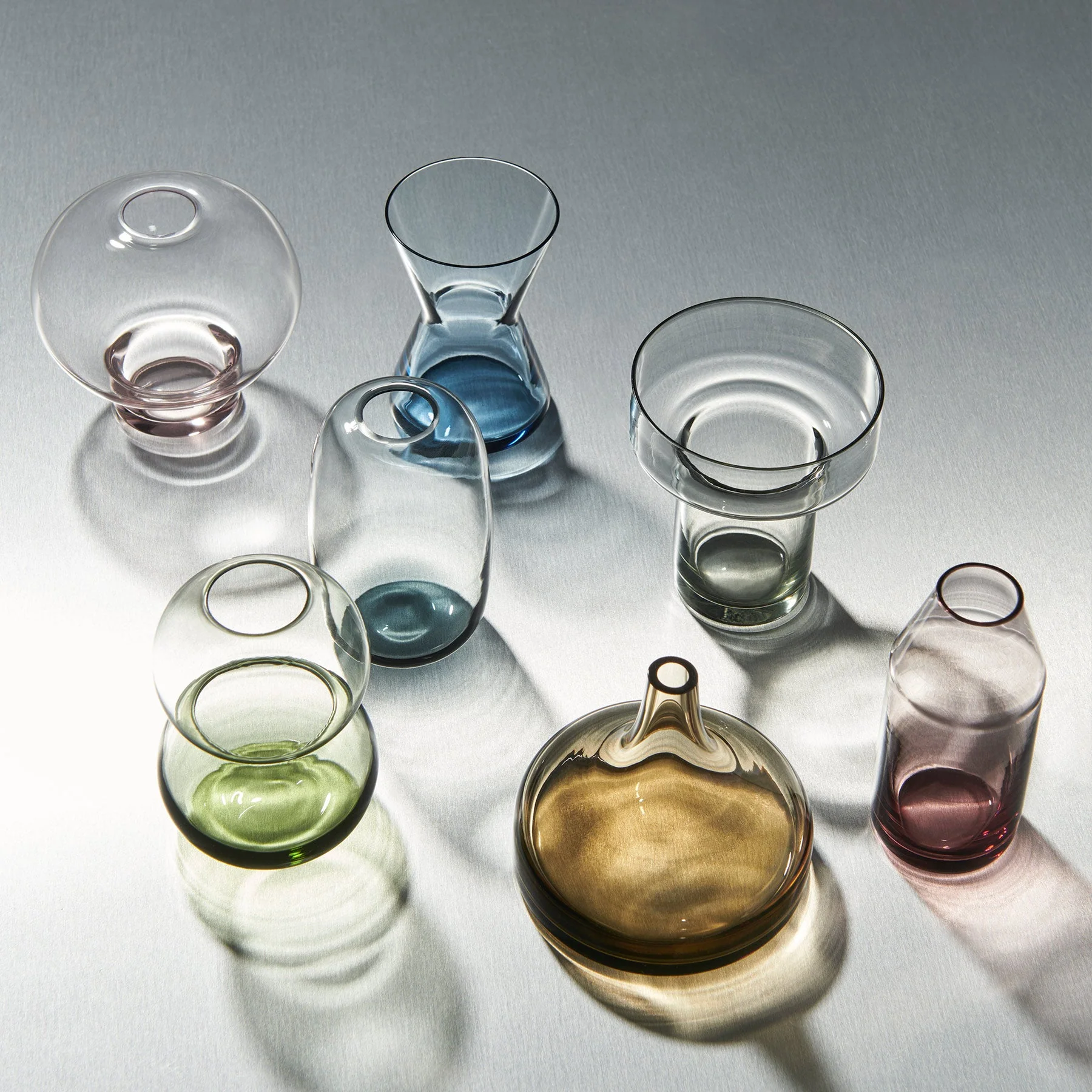 Orrefors Midsummer Vases Mini Set of 7 - Image 3