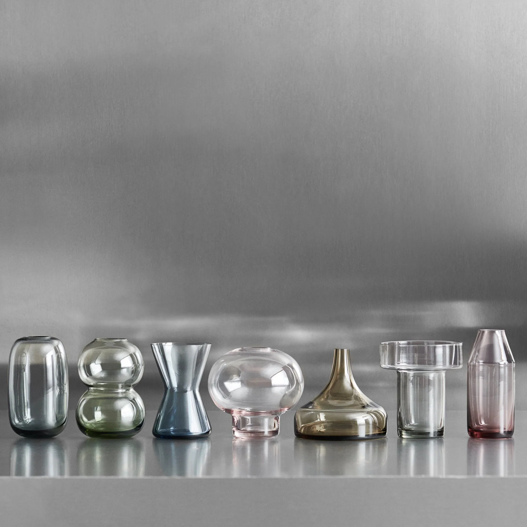 Orrefors Midsummer Vases Mini Set of 7 - Image 4