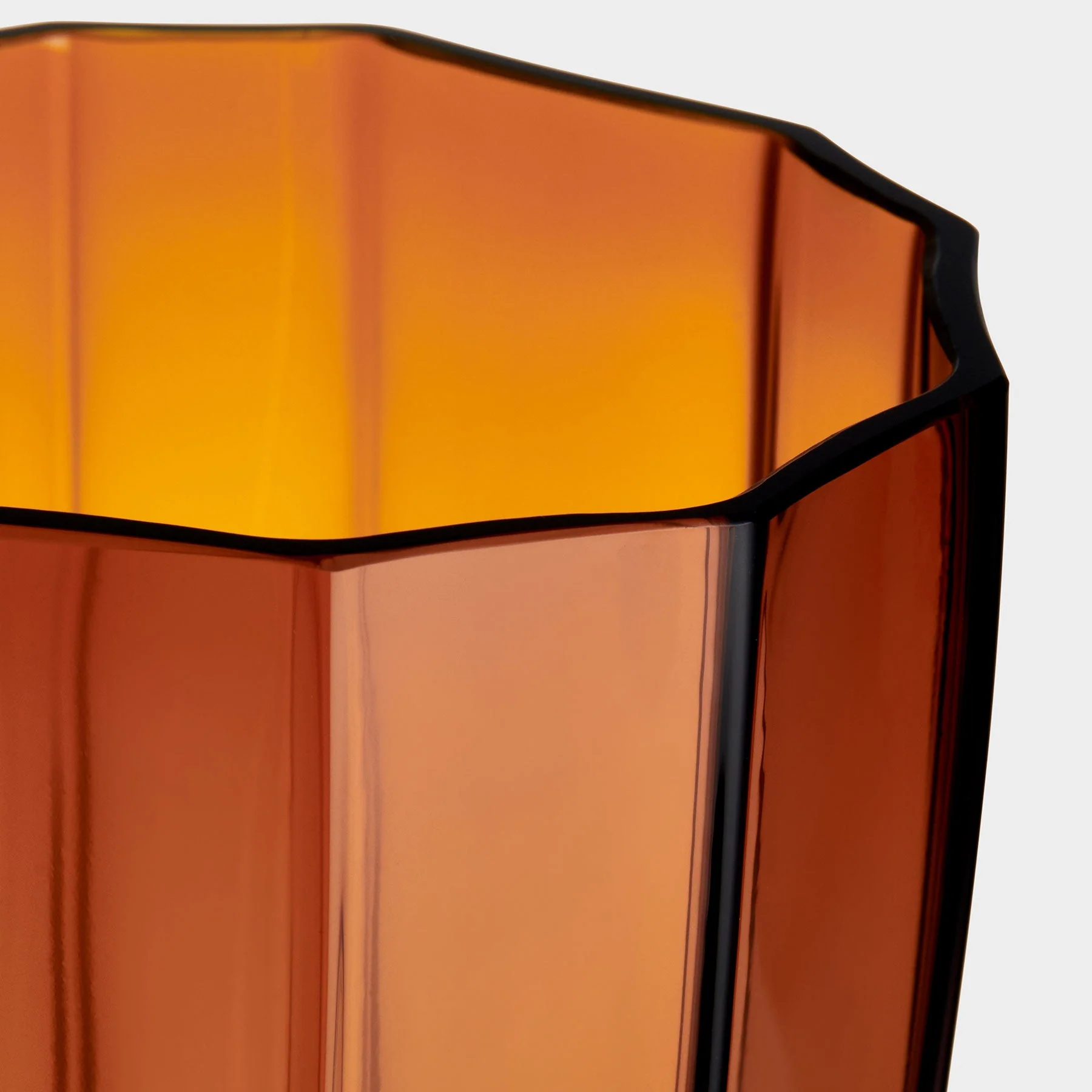 Orrefors Reed Hurricane Amber - Image 3