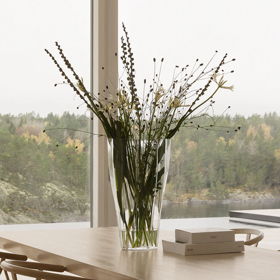 Orrefors Reed Vase Clear Large - Image 3