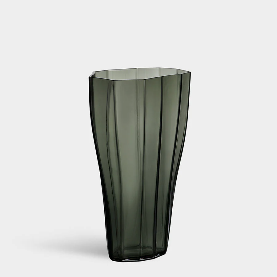 Orrefors Reed Vase Moss Green Medium - Image 2