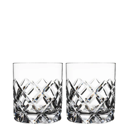 Orrefors Sofiero Double Old Fashioned Pair