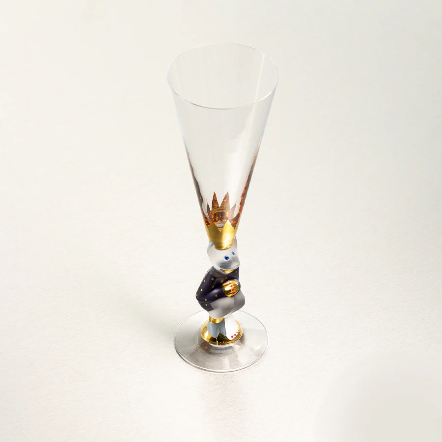 Orrefors Sparkling Devil Champagne Purple - Image 2