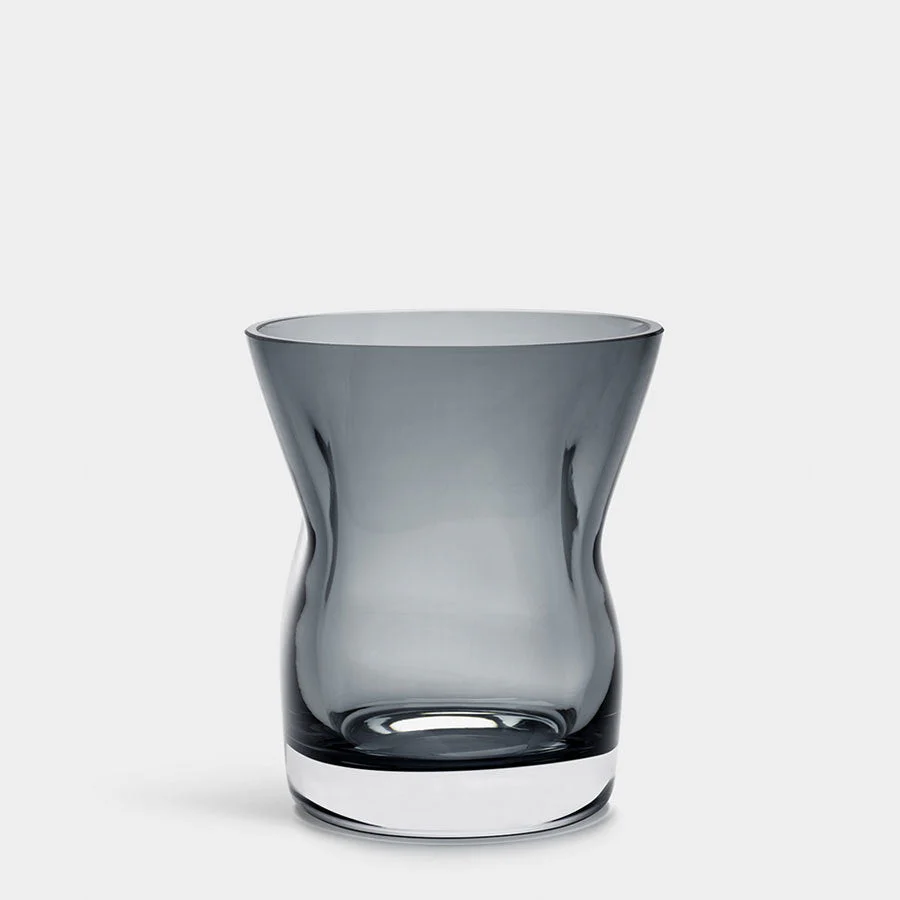 Orrefors Squeeze Blue/Gray Tulip Vase