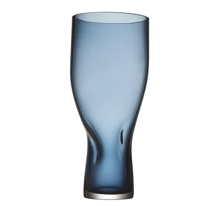 Orrefors Squeeze Vase Blue/Grey Tall