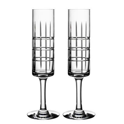 Orrefors Street Champagne Pair