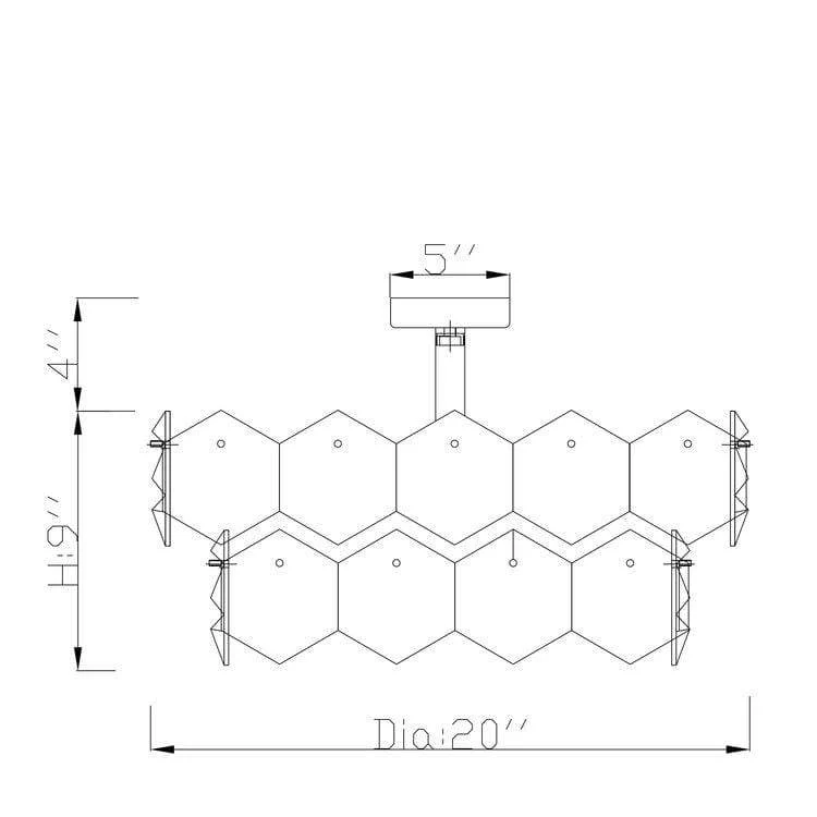 Overture Two Tiered Round Semi Flushmount - Image 2