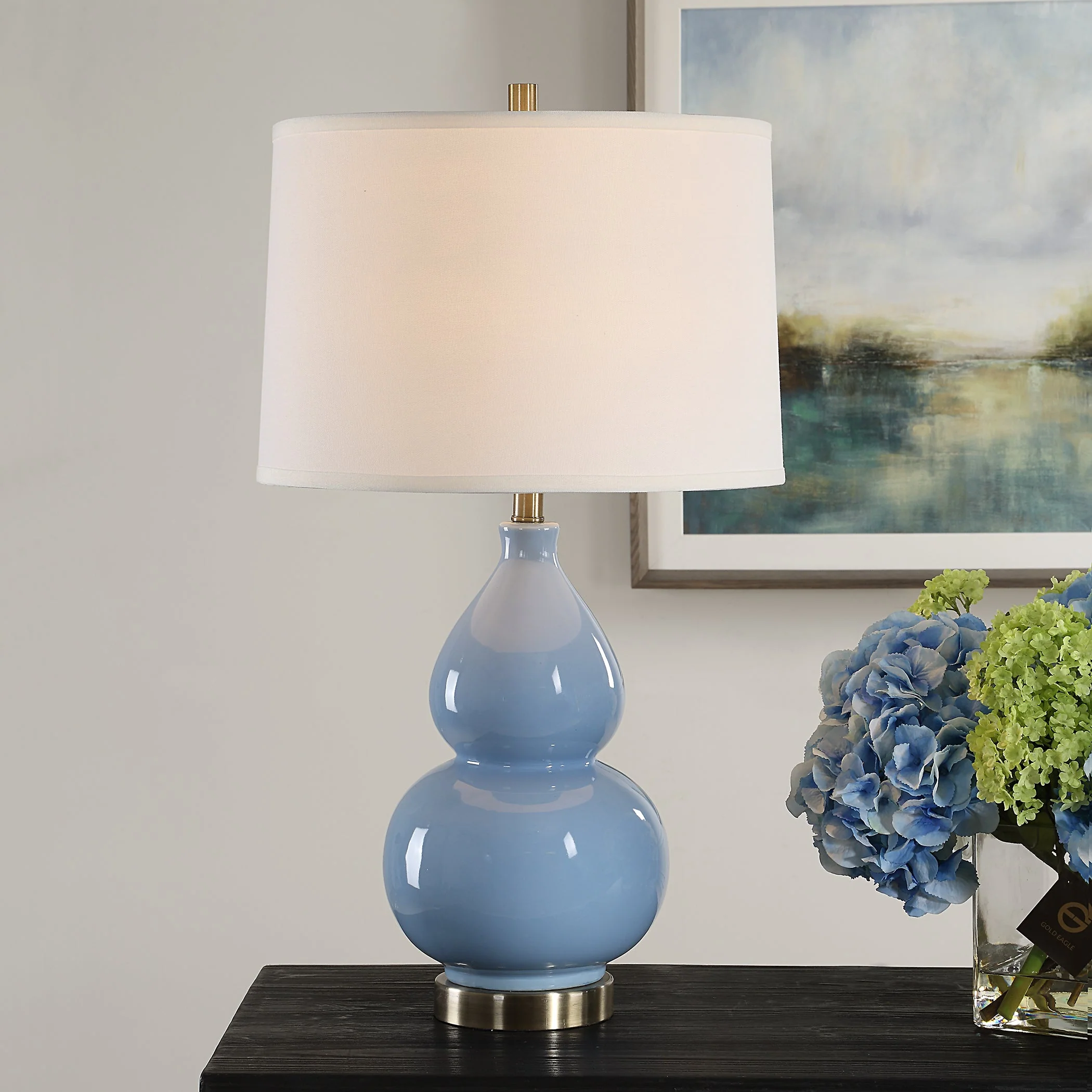 Parker Table Lamp Blue - Image 2
