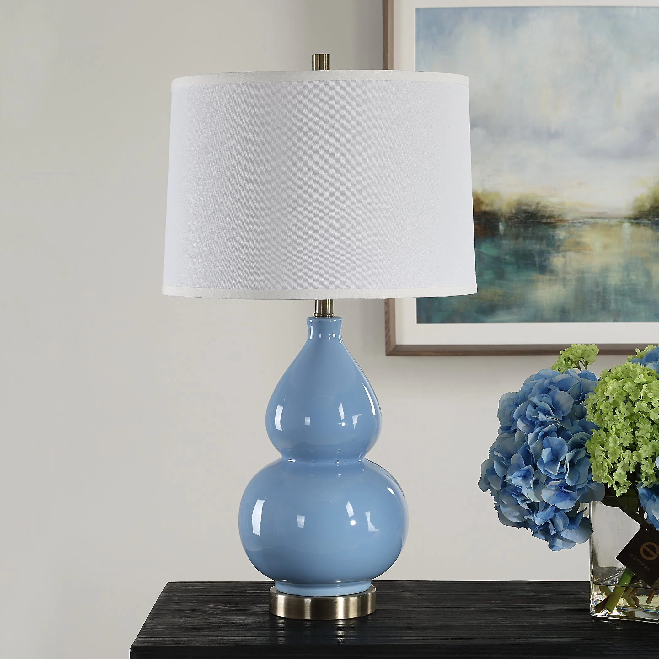 Parker Table Lamp Blue - Image 3