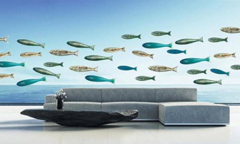 Pesce Wall Art by Viz Glass 7643SIR - Image 2