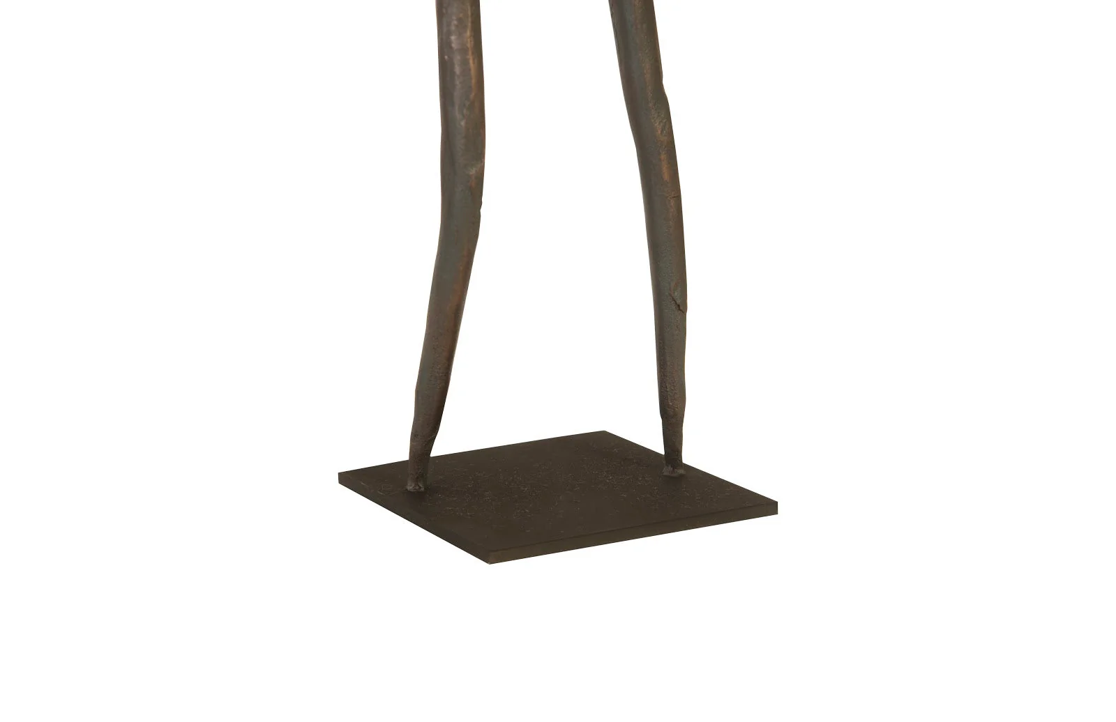 Phillips Collection Abstract Figure on Metal Base, Bronze Finish, Arm Up - Image 5