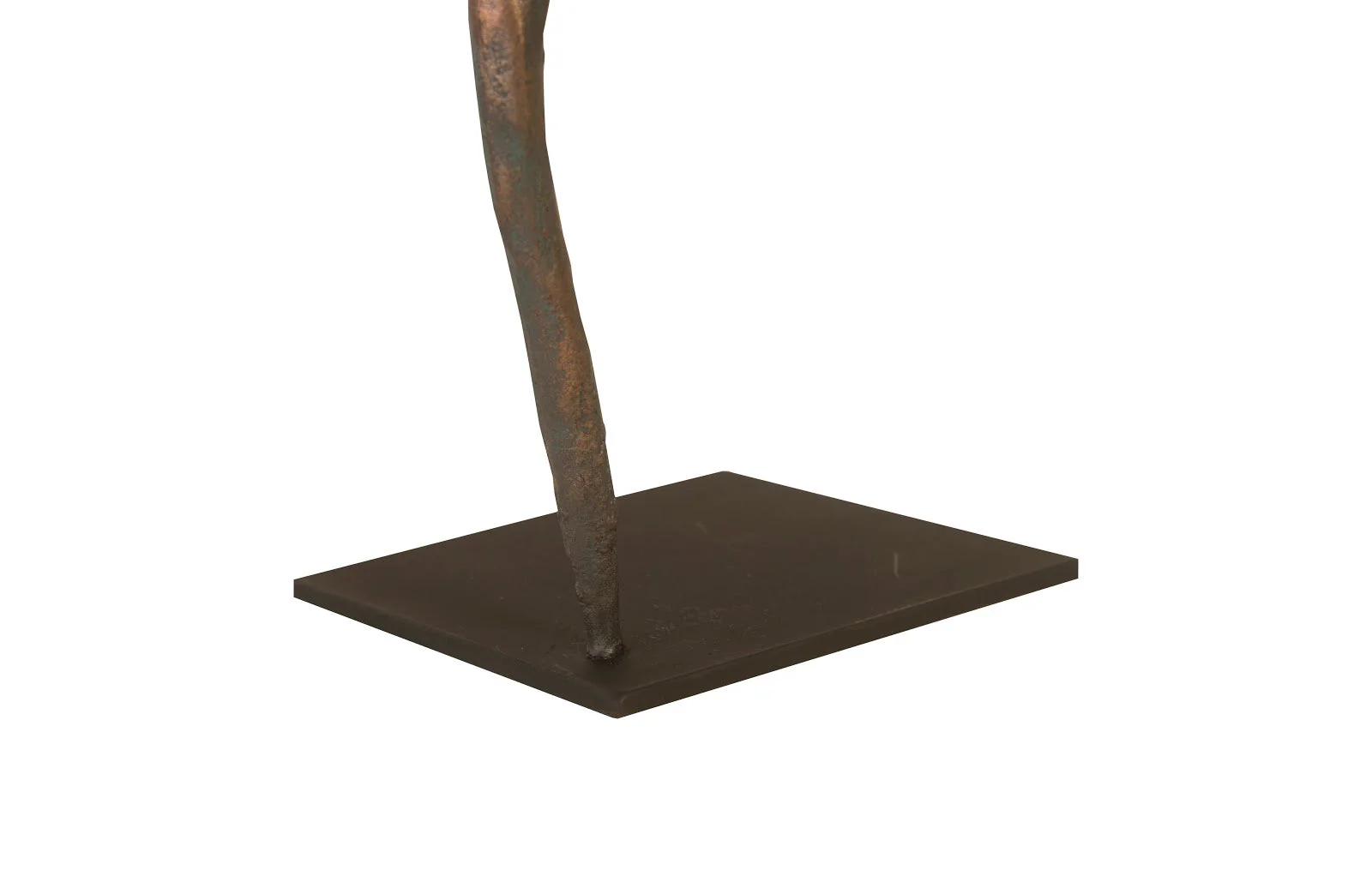 Phillips Collection Abstract Figure on Metal Base, Bronze Finish, Leg Folded - Image 5