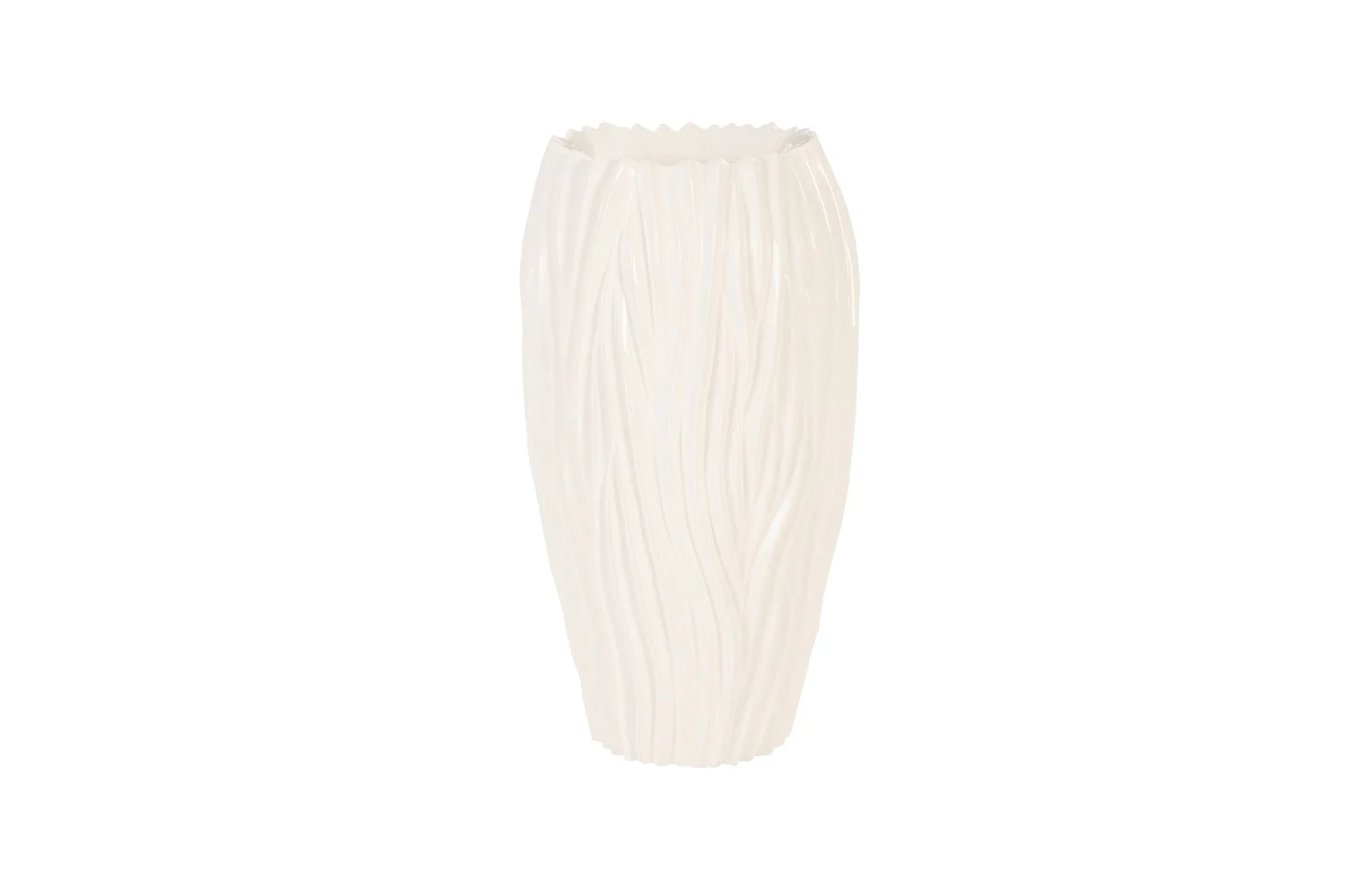 Phillips Collection Alon Planter, Gel Coat White