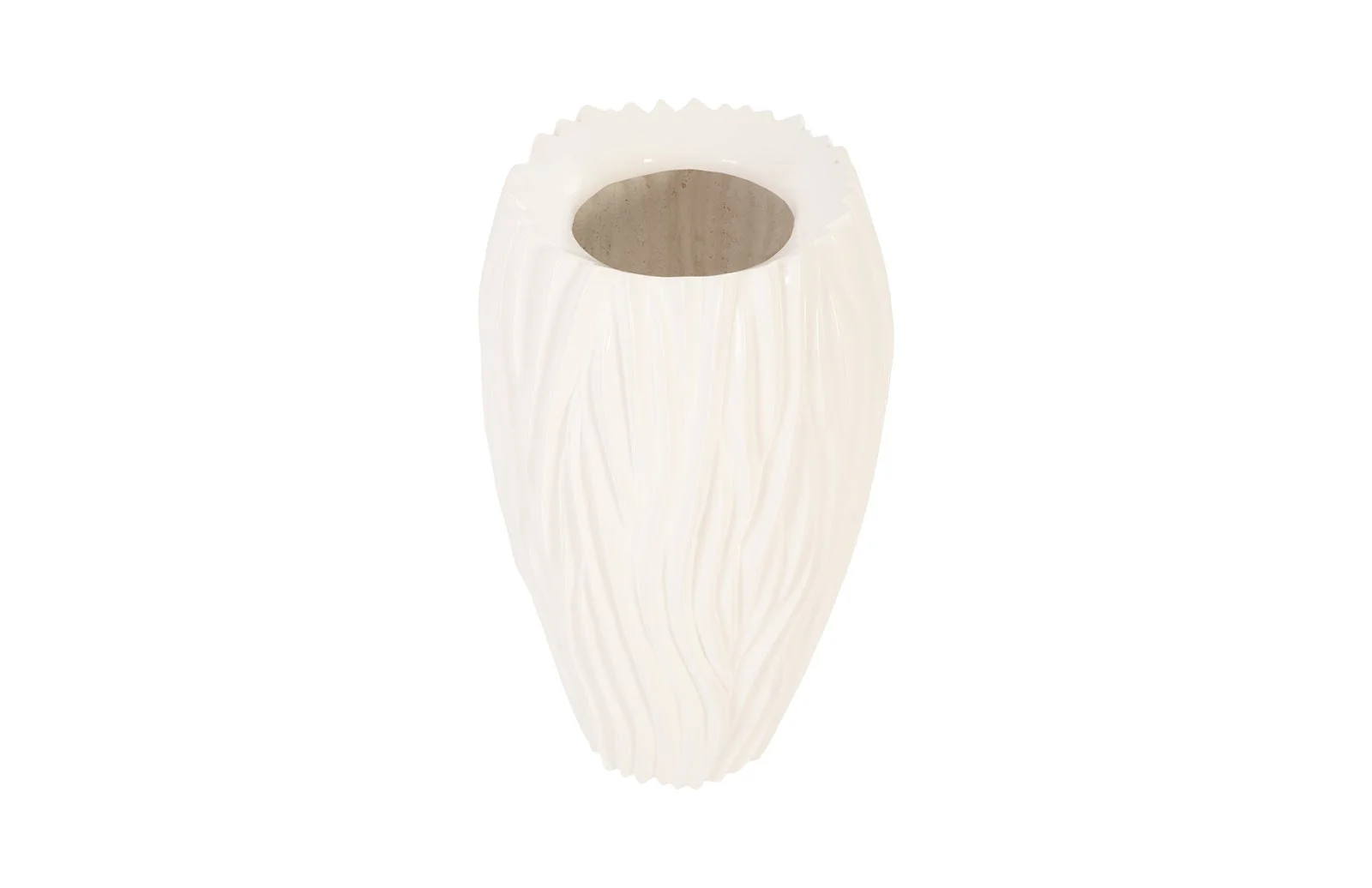 Phillips Collection Alon Planter, Gel Coat White - Image 2