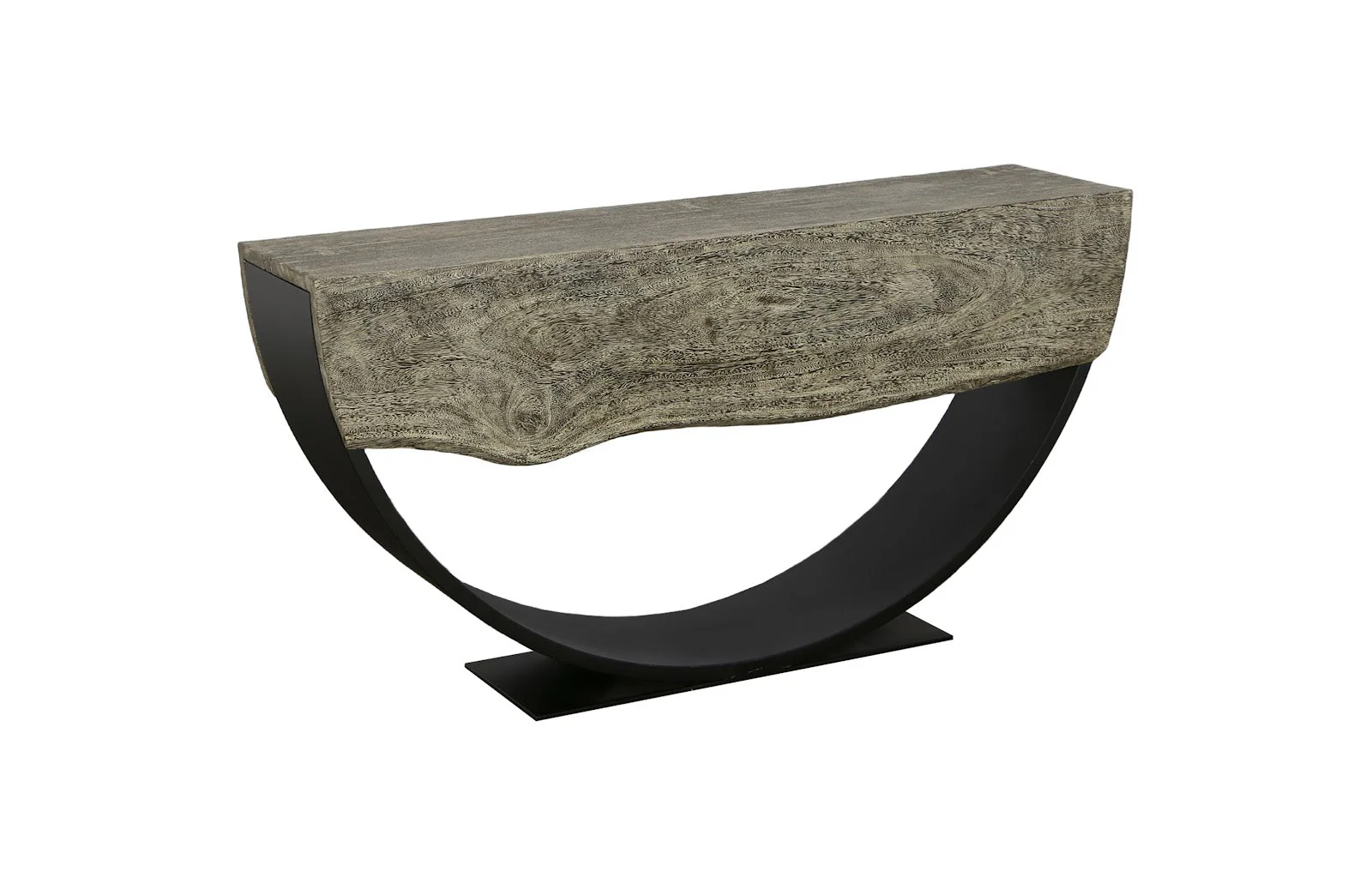 Phillips Collection Arc Console Table, Gray Stone, Double Sided