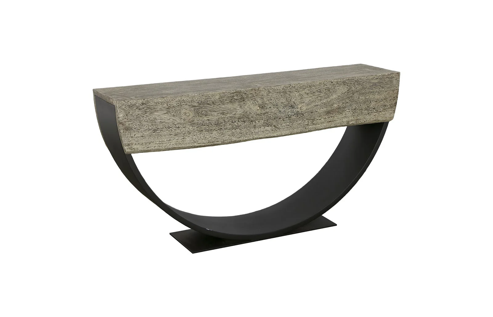 Phillips Collection Arc Console Table, Gray Stone, Double Sided - Image 3