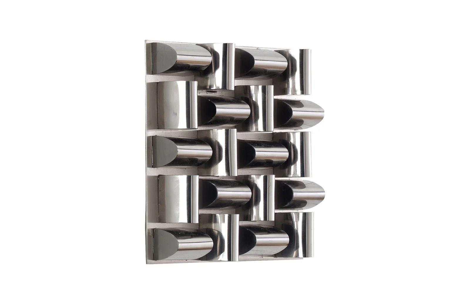 Phillips Collection Arete Wall Tile, Stainless Steel