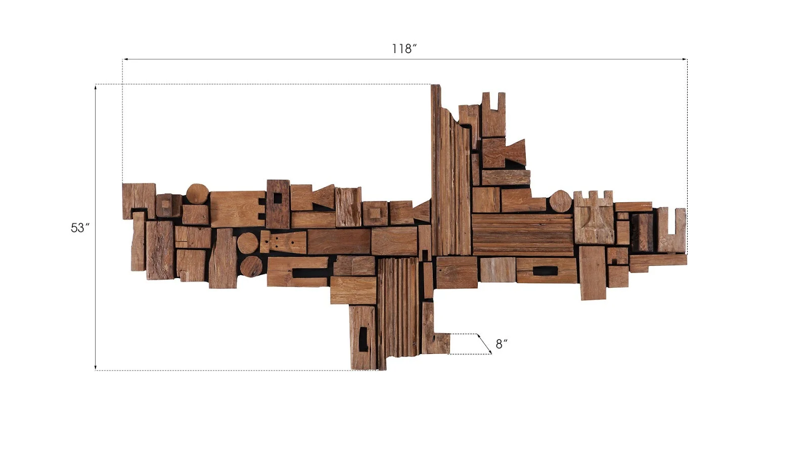 Phillips Collection Asken Wall Art, Wood, Freeform - Image 5