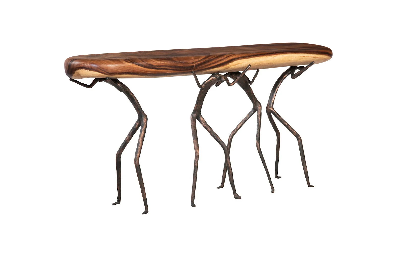 Phillips Collection Atlas Console Table, Natural Finish, Metal