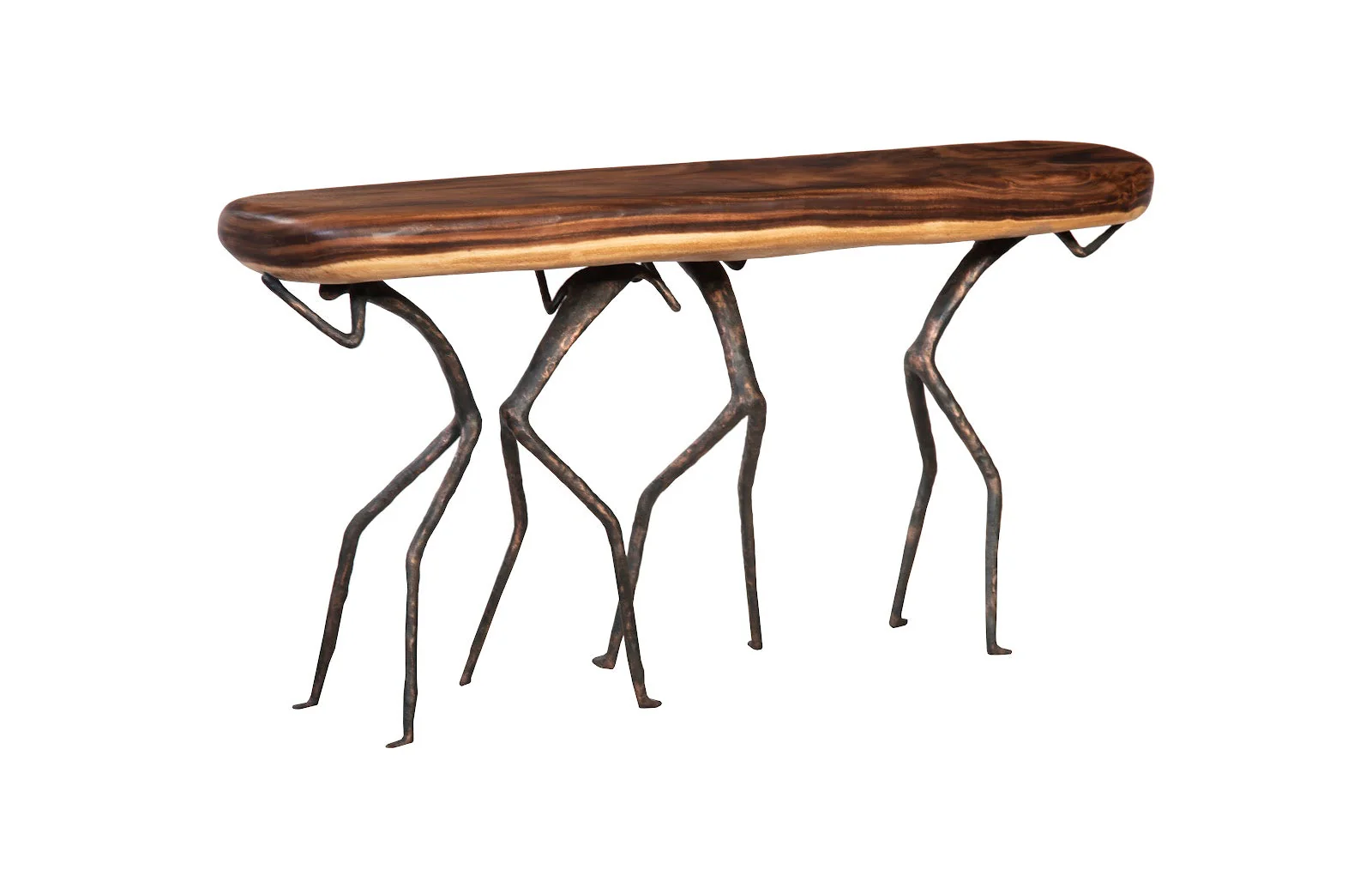 Phillips Collection Atlas Console Table, Natural Finish, Metal - Image 3