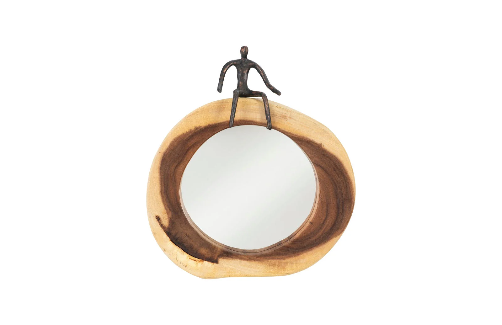 Phillips Collection Atlas Cross Cut Mirror, Small, Full Man