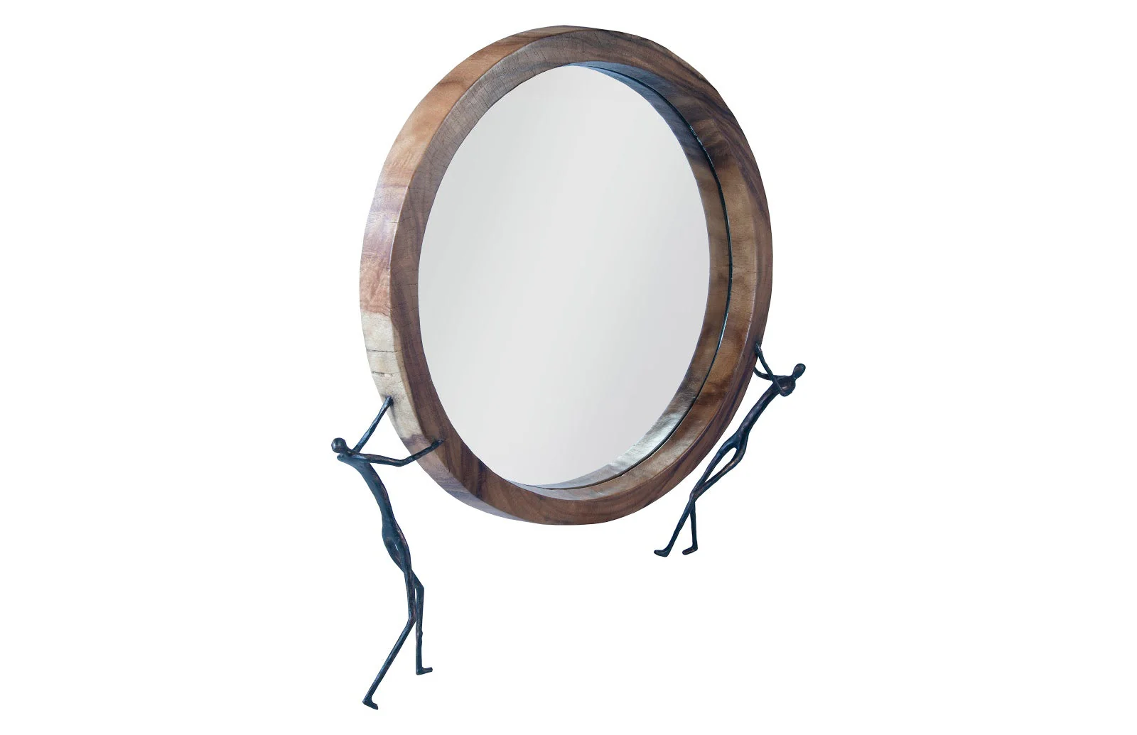 Phillips Collection Atlas Mirror, Chamcha Wood, Natural, Metal - Image 3
