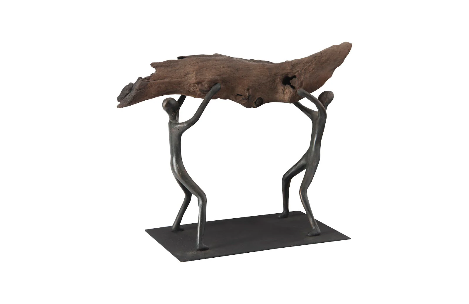 Phillips Collection Atlas Tabletop Sculpture, Freeform High Lift, With Base - Image 3