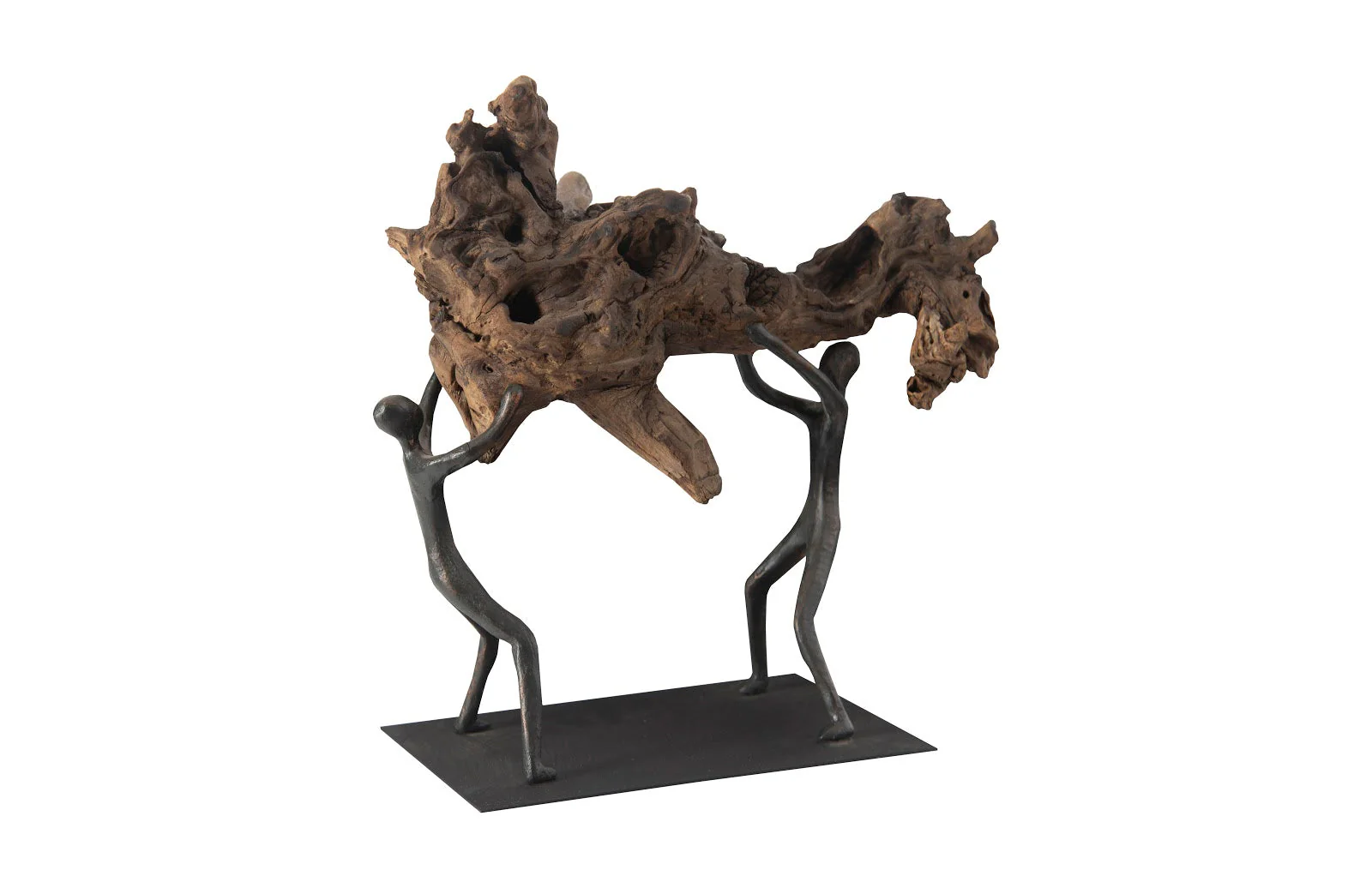 Phillips Collection Atlas Tabletop Sculpture, Freeform High Lift, With Base - Image 4