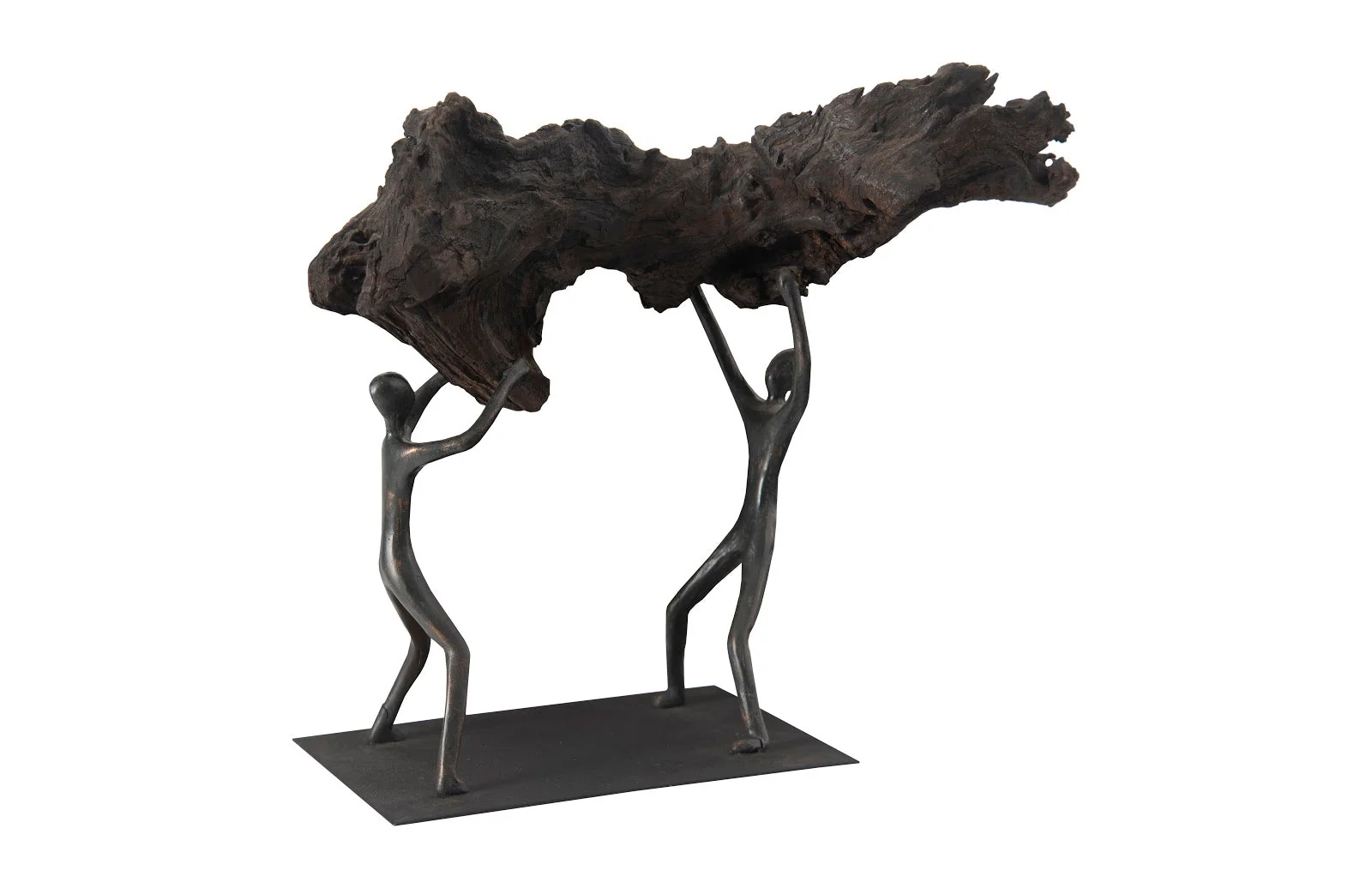 Phillips Collection Atlas Tabletop Sculpture, Freeform High Lift, With Base - Image 5